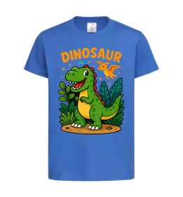 Дитяча футболка Dinosaur Яскраво-синій фото