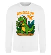 Світшот Dinosaur Білий фото