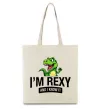 Еко-сумка I`m rexy and I know it Бежевий фото