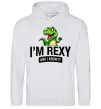 Женская толстовка (худи) I`m rexy and I know it Серый меланж фото