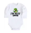 Дитячий бодік I`m rexy and I know it Білий фото