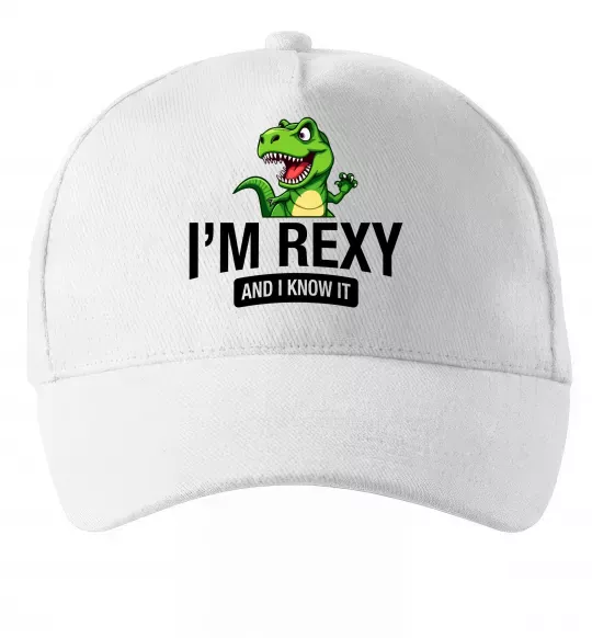 Кепка I`m rexy and I know it Білий фото