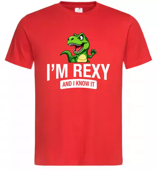 Мужская футболка I`m rexy and I know it Красный фото