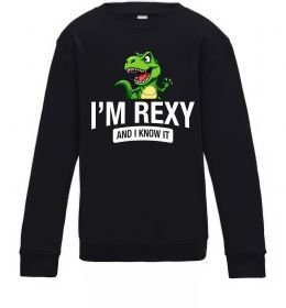 Детский Свитшот I`m rexy and I know it