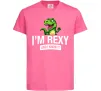 Детская футболка I`m rexy and I know it Ярко-розовый фото