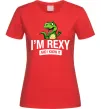 Женская футболка I`m rexy and I know it Красный фото