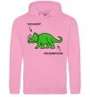 Чоловіча толстовка (худі) Triceratop Рожевий фото