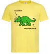 Мужская футболка Triceratop Лимонный фото