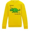 Детский Свитшот Triceratop Солнечно желтый Детский Свитшот Triceratop Солнечно желтый фото