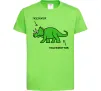 Детская футболка Triceratop Лаймовый фото