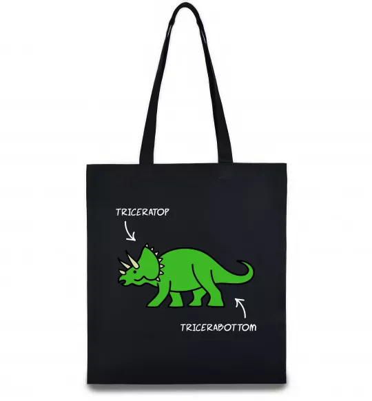 Эко-сумка Triceratop Черный фото