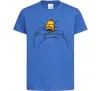 Дитяча футболка Гомер під ковдрою Яскраво-синій фото