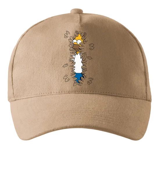 Кепка Гомер в кущах Песочный фото