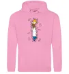 Мужская толстовка (худи) Гомер в кущах Розовый фото