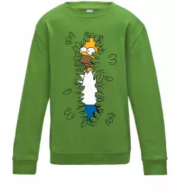 Дитячий світшот Сімпсони мешканці міста Сірий меланж фото