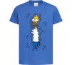 Детская футболка Гомер в кущах Ярко-синий фото