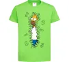 Детская футболка Гомер в кущах Лаймовый фото
