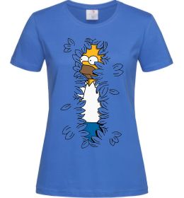 Жіноча футболка Гомер в кущах