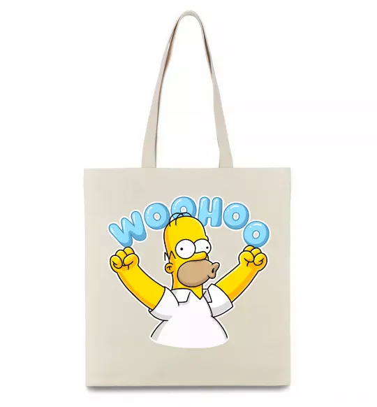 Эко-сумка Woohoo Бежевый фото