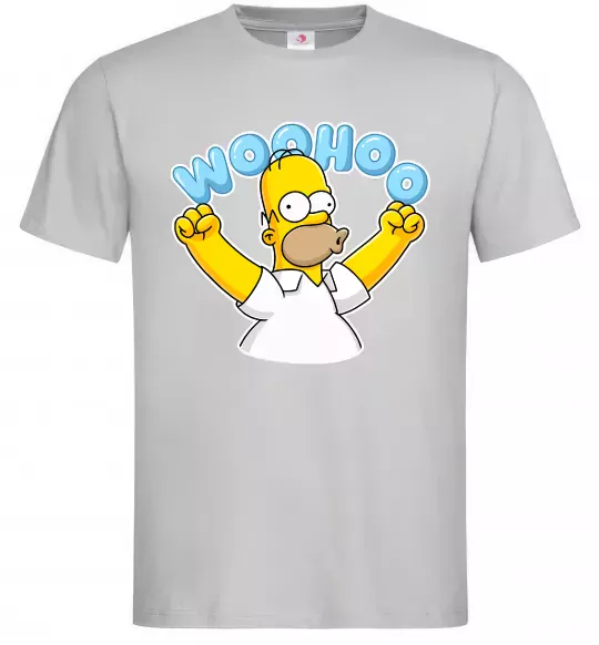 Мужская футболка Woohoo Серый фото