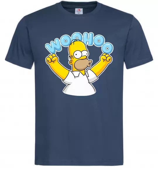 Мужская футболка Woohoo Темно-синий фото