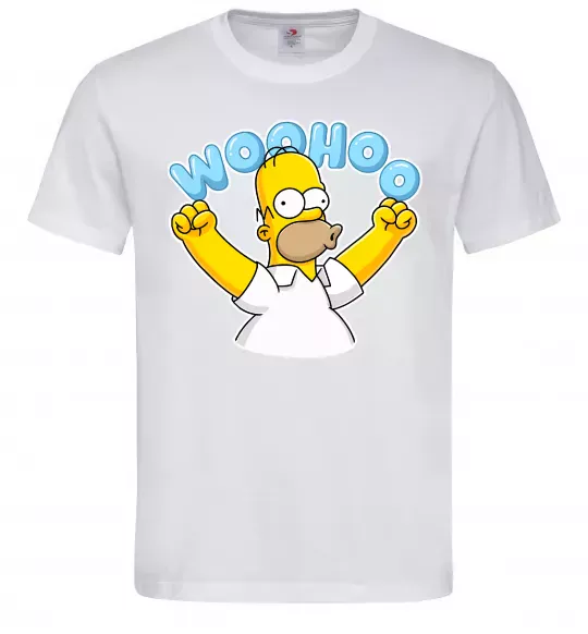 Мужская футболка Woohoo Белый фото