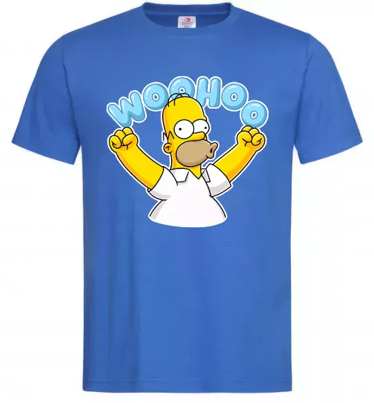 Мужская футболка Woohoo Ярко-синий фото