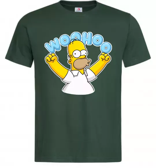 Мужская футболка Woohoo Темно-зеленый фото