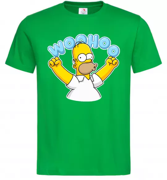 Мужская футболка Woohoo Зеленый фото