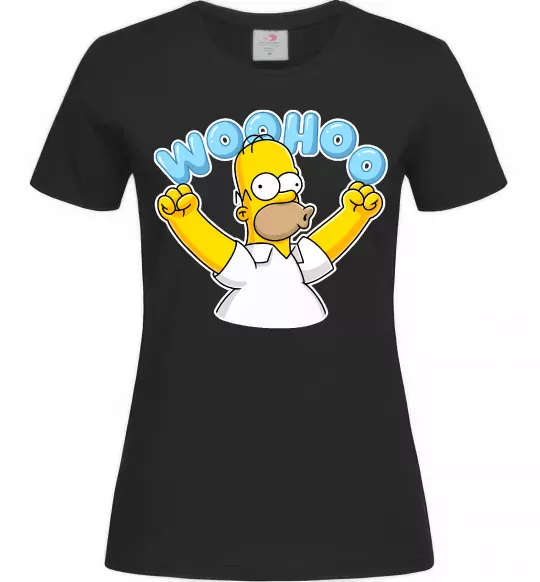 Женская футболка Woohoo Черный фото