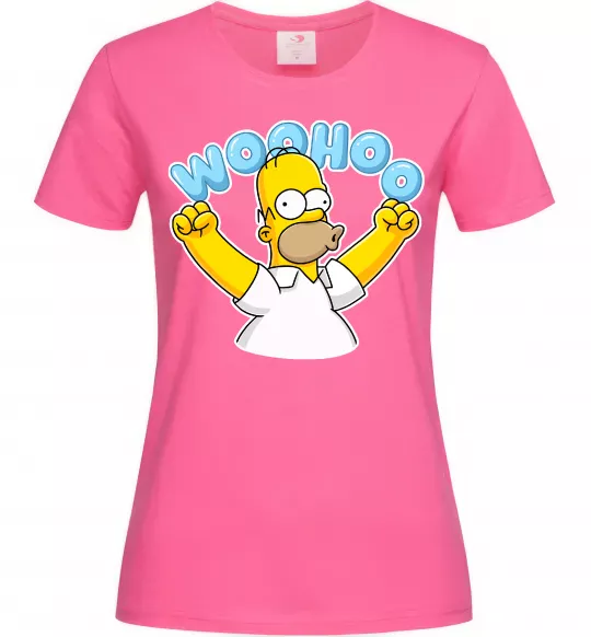 Женская футболка Woohoo Ярко-розовый фото
