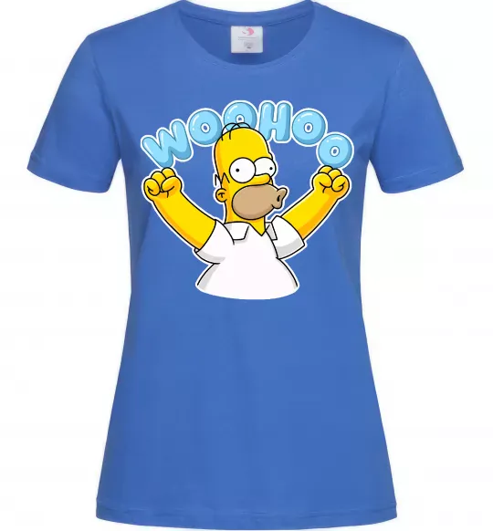 Женская футболка Woohoo Ярко-синий фото