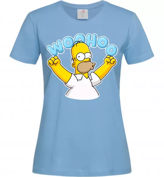 Женская футболка Woohoo Голубой фото
