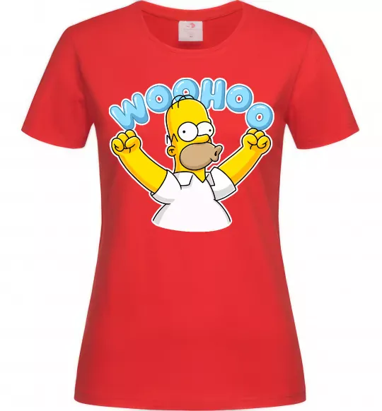 Женская футболка Woohoo Красный фото