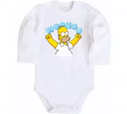 Детский боди Woohoo Белый фото