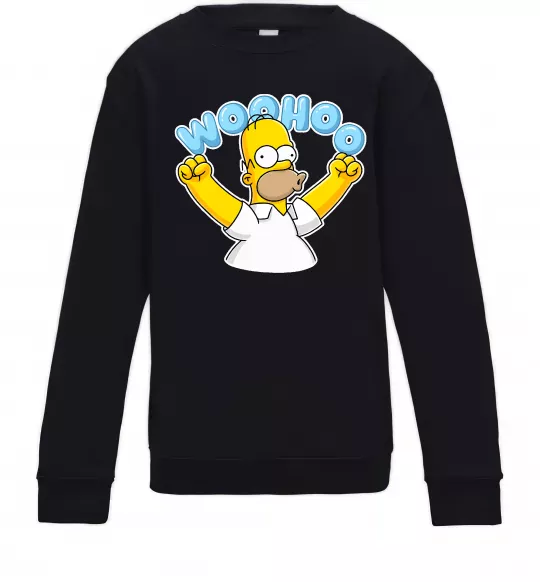 Детский Свитшот Woohoo Черный фото