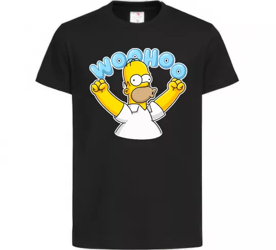 Дитяча футболка Woohoo Чорний фото