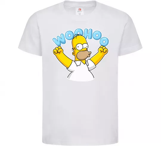 Дитяча футболка Woohoo Білий фото