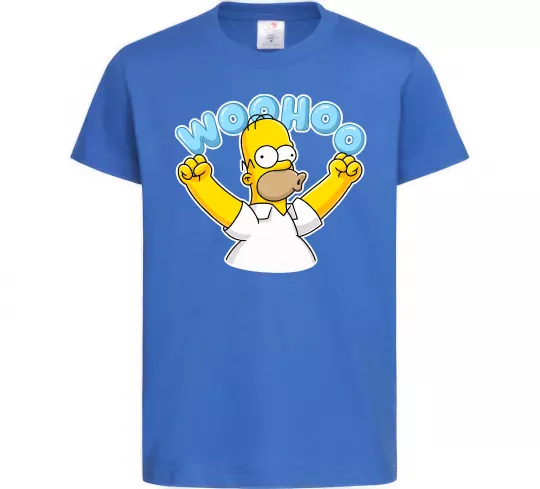 Дитяча футболка Woohoo Яскраво-синій фото