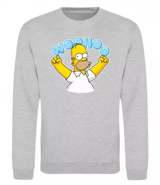 Свитшот Woohoo Серый меланж фото