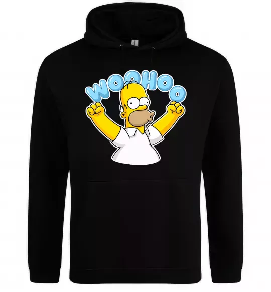 Мужская толстовка (худи) Woohoo Черный фото