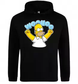 Чоловіча толстовка (худі) Woohoo Чорний фото