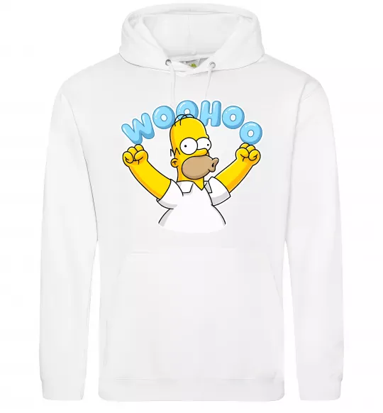 Женская толстовка (худи) Woohoo Белый фото