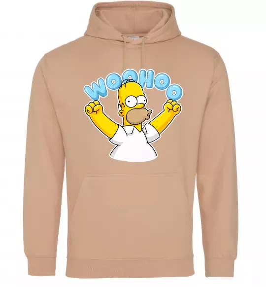 Женская толстовка (худи) Woohoo Песочный фото