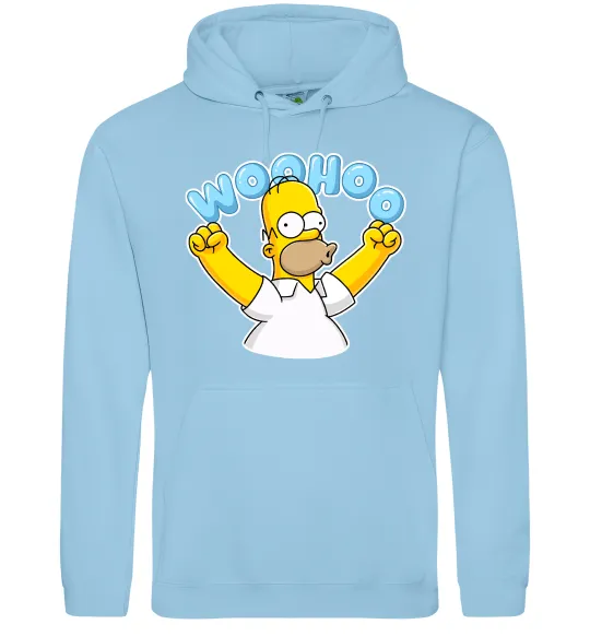 Женская толстовка (худи) Woohoo Голубой фото