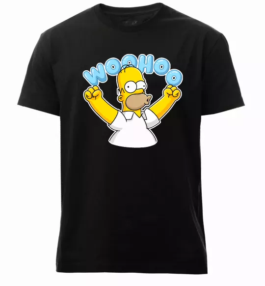 Чоловіча преміум футболка Woohoo Чорний фото