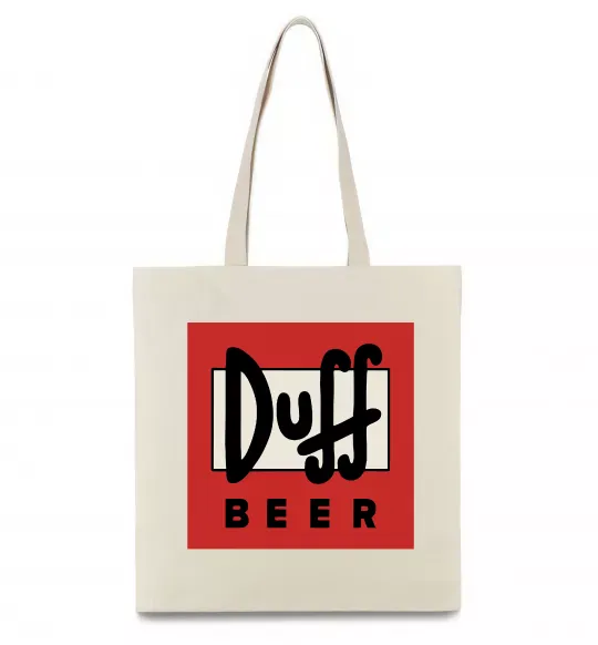 Эко-сумка Duff beer Бежевый фото