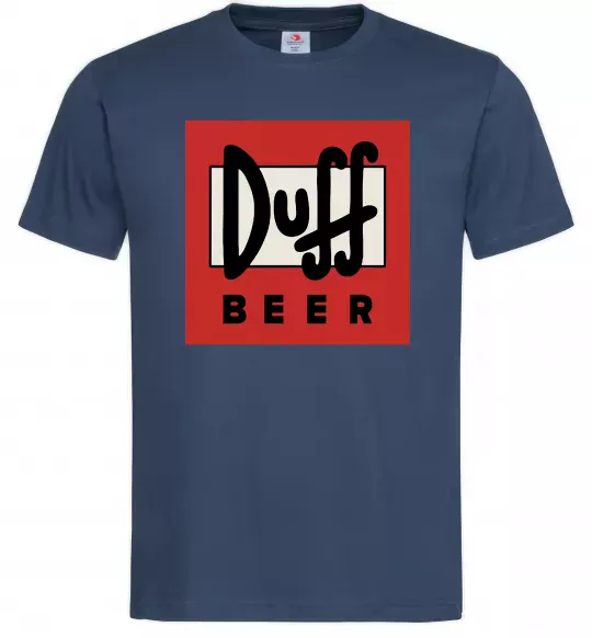 Чоловіча футболка Duff beer Темно-синій фото