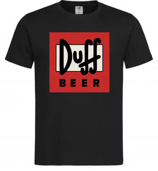 Чоловіча футболка Duff beer Чорний фото
