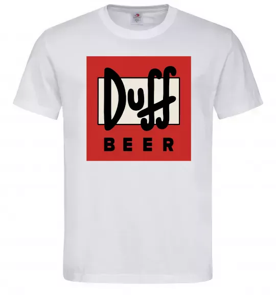 Чоловіча футболка Duff beer Білий фото